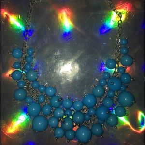 Blue bubble necklace